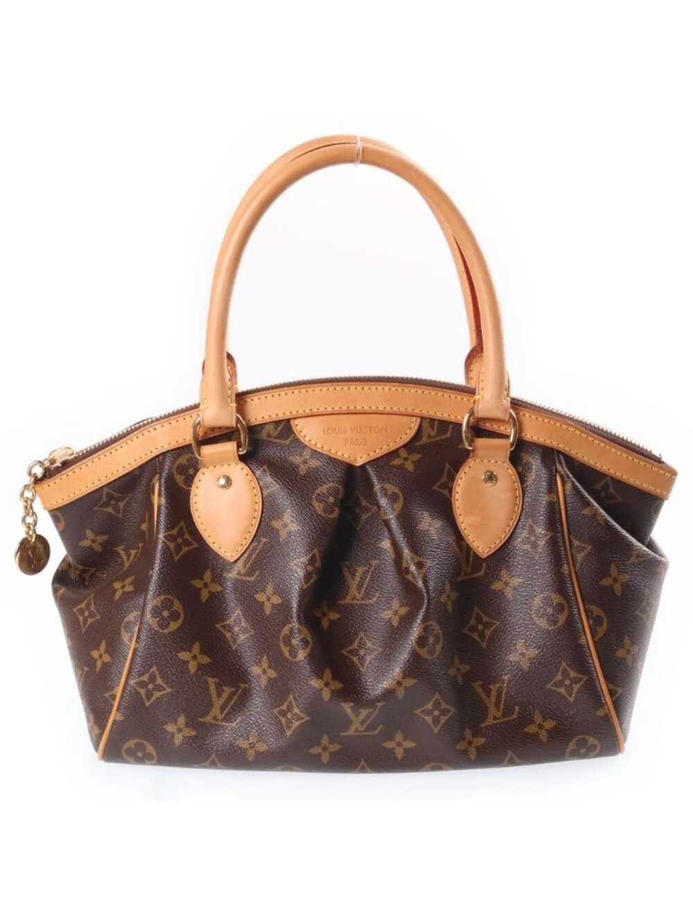 Louis Vuitton Tivoli PM Handbag Leather Brown Gold
